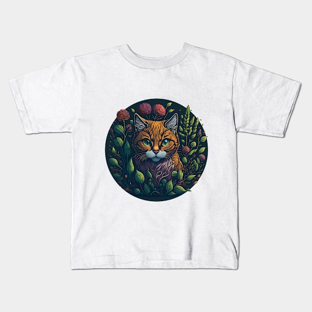 Kitty's garden Kids T-Shirt by Lupo